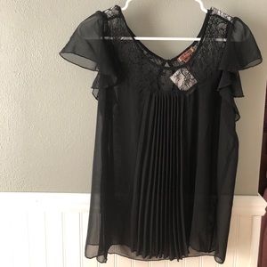 Sheer black top